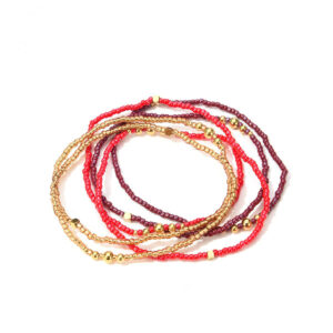 Armbanden set miyuki kralen rood