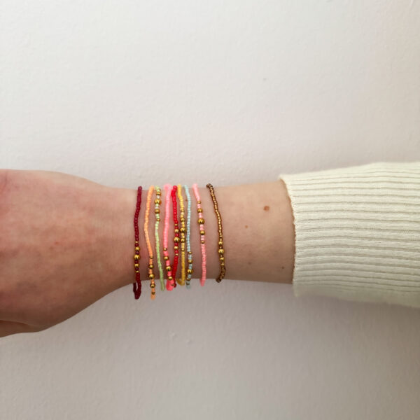 Armbanden set miyuki kralen rood - Afbeelding 3